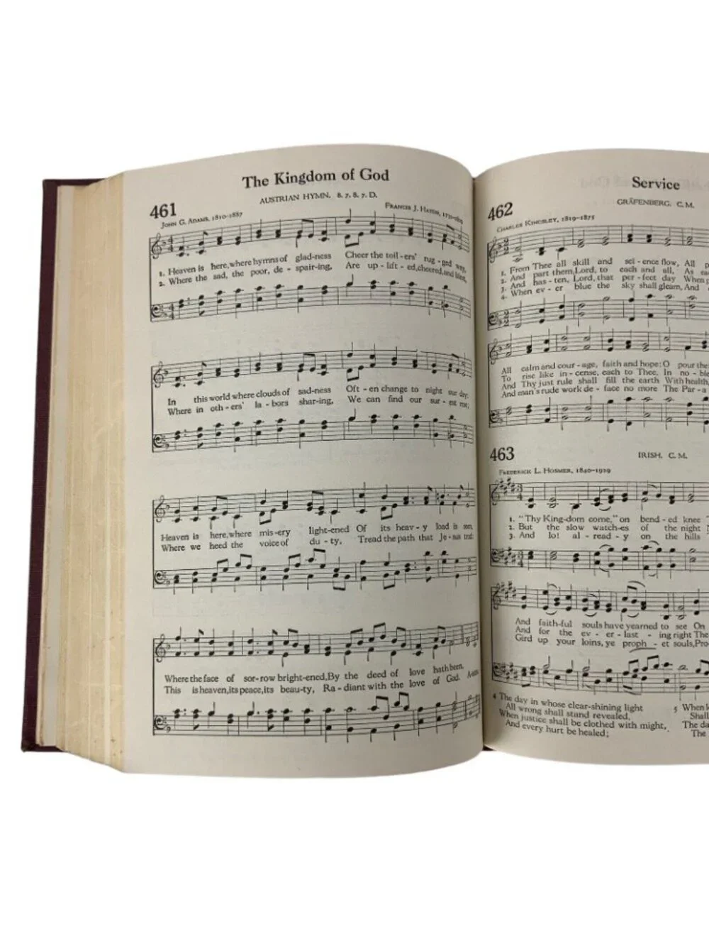 The Methodist Hymnal Official Vintage 1963 Red Hardcover Book